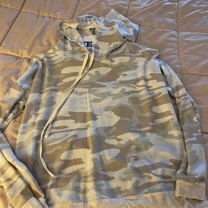Boutique camo hooded sweatshirt